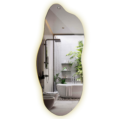 Espejo con forma original led innovador