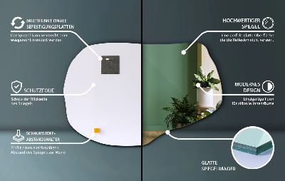 Espejo irregular un accesorio elegante