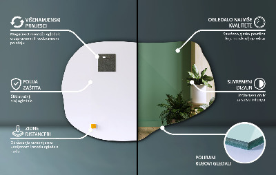 Espejo irregular un accesorio elegante