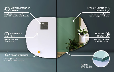 Espejo irregular un accesorio elegante