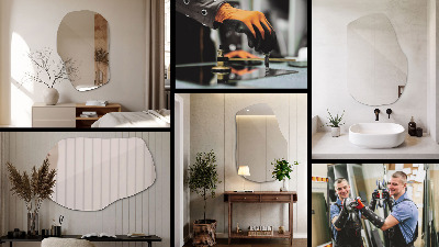 Espejo irregular un accesorio elegante