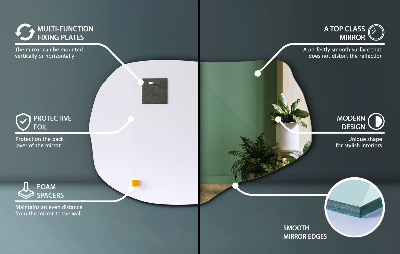 Espejo irregular un accesorio elegante