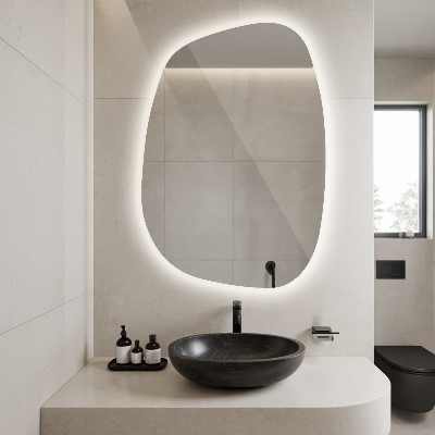 Espejo led con formas mancha