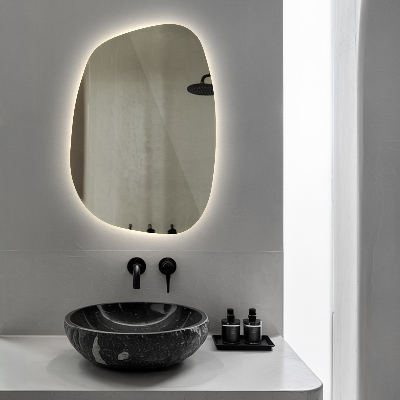 Espejo led con formas mancha