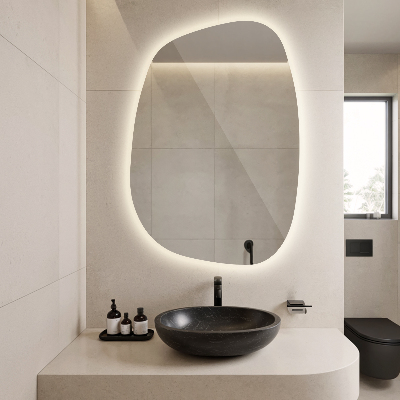 Espejo led con formas mancha