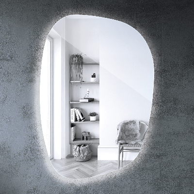 Espejo led con formas mancha