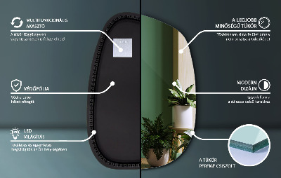 Espejo led con formas mancha