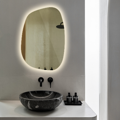 Espejo led con formas mancha