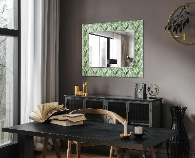 Espejo decorativo impreso Motivo geométrico verde