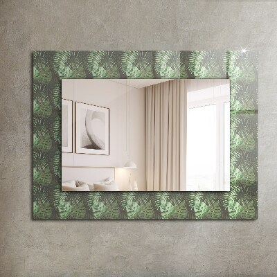Espejo con decoración Hojas tropicales