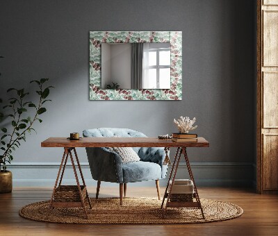 Espejo decorativo impreso Hojas de acuarela