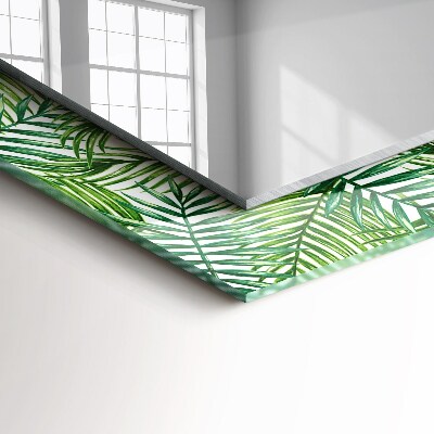 Espejo decorativo impreso Hojas de palmera verdes