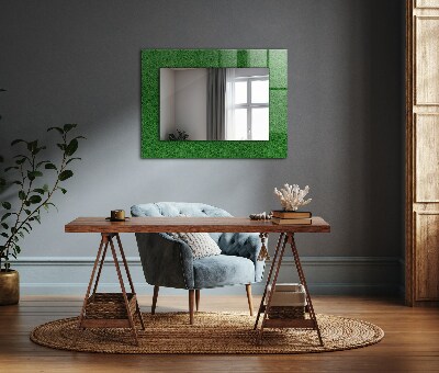 Espejo con decoración Hierba verde