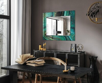 Espejo estampado Textura abstracta verde