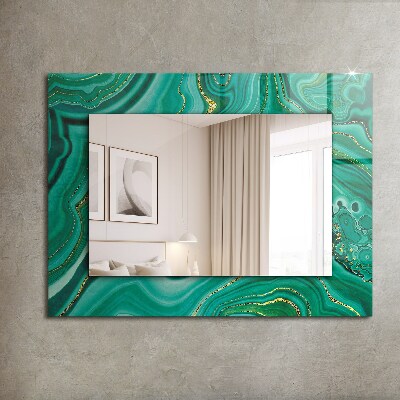 Espejo impreso Textura abstracta verde