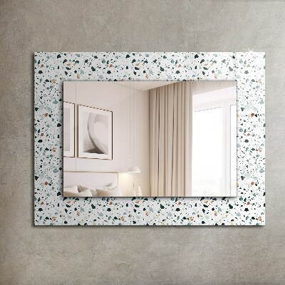 Espejo marco estampado Mosaico de terrazo