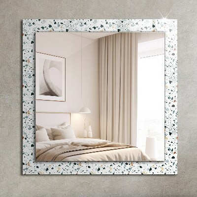 Espejo marco estampado Mosaico de terrazo