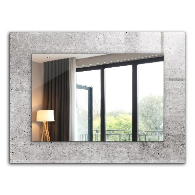 Espejo estampado Textura de pared de cemento