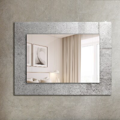Espejo estampado Textura de pared de cemento