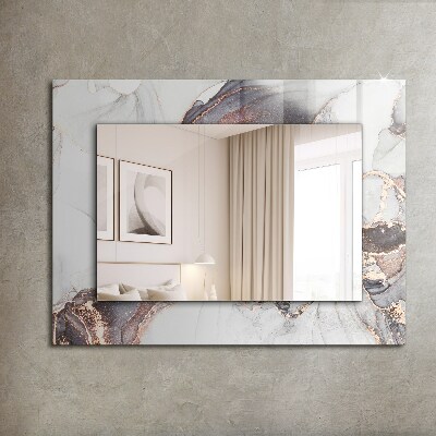 Espejo marco estampado Arte abstracto en mármol