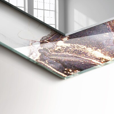 Espejo marco estampado Arte abstracto en mármol