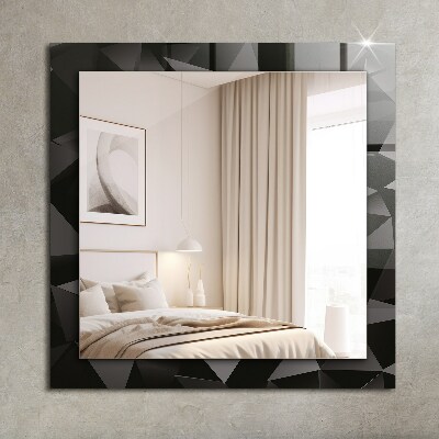 Espejo marco con estampado Formas geométricas negras