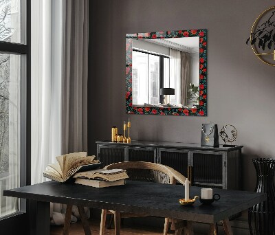 Espejo decorativo impreso Flores de amapola