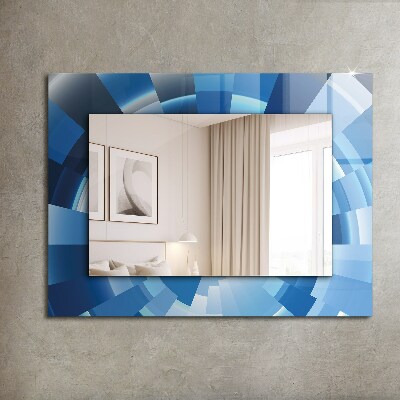 Espejo marco con estampado Túnel abstracto