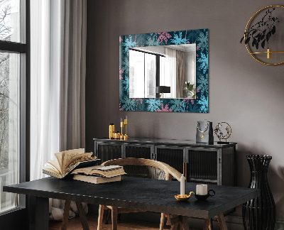 Espejo con marco impreso Tablero de madera con textura