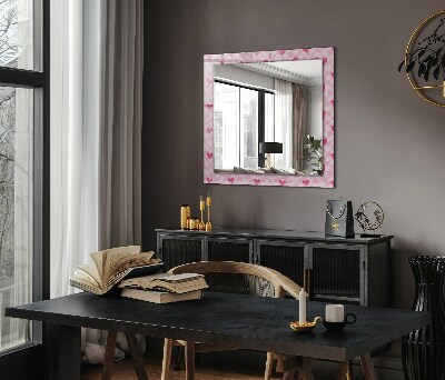 Espejo con decoración Copas rosas