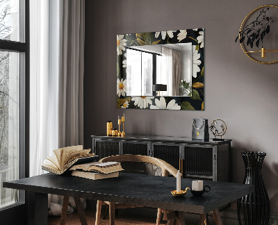 Espejo decorativo impreso Niebla margherita bianca