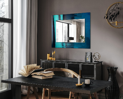 Espejo con decoración Arte astrata blu