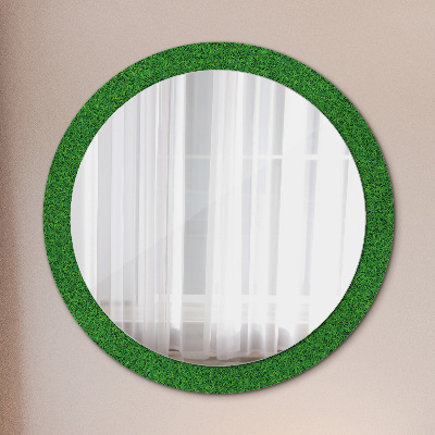Espejo redondo decorativo impreso Hierba verde