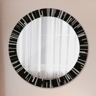 Espejo redondo decorativo impreso Composición radial