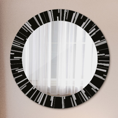 Espejo redondo decorativo impreso Composición radial