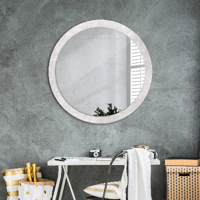 Espejo redondo decorativo impreso Delicada textura roccoco