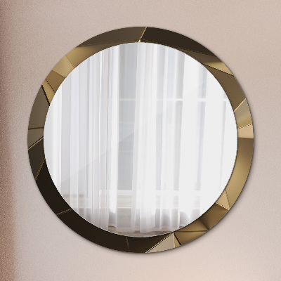 Espejo redondo estampado Abstracto moderno