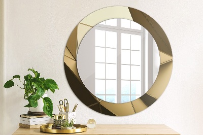 Espejo redondo estampado Abstracto moderno