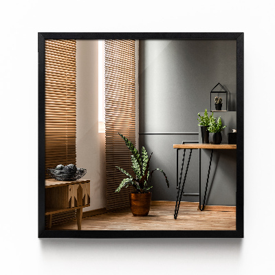 Espejo rectangular decorativo marco de negro