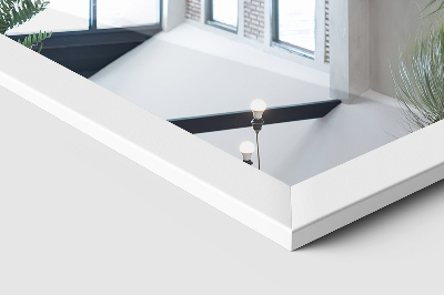 Espejo de pie con marco blanco 36x156 cm