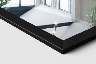 Espejo de pie on marco negro 36x156 cm