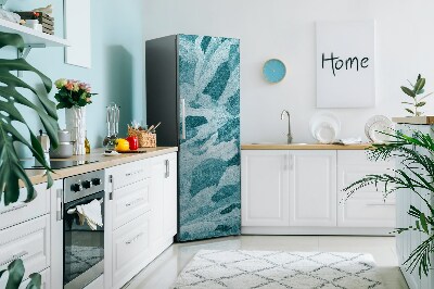 Cubierta magnética para refrigerador Azul abstracto