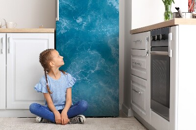 Cubierta magnética para refrigerador Olas azules