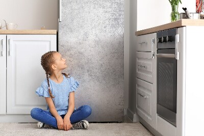 Cubierta magnética para refrigerador Hormigón texturizado blanco