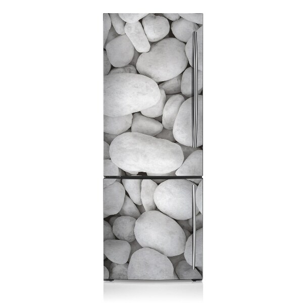 Cubierta magnética para refrigerador Piedras blancas