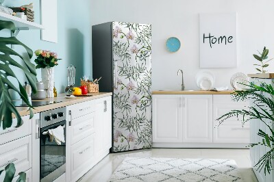 Imán decorativo para refrigerador Orquídeas rosadas