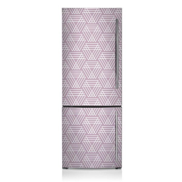 Cubierta magnética para refrigerador Triángulos rosas