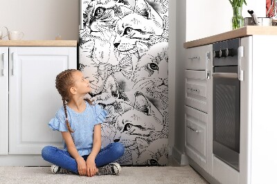 Imán decorativo para refrigerador Gatos dibujados