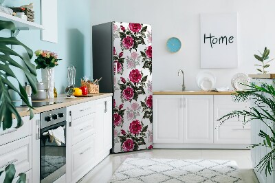 Cubierta magnética para refrigerador Rosas pintadas