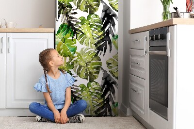 Imán decorativo para refrigerador Hojas de acuarela